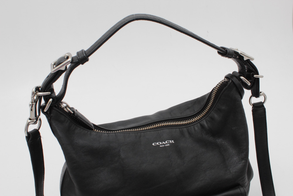 Coach Legacy Courtenay Black Leather Hobo Handbag