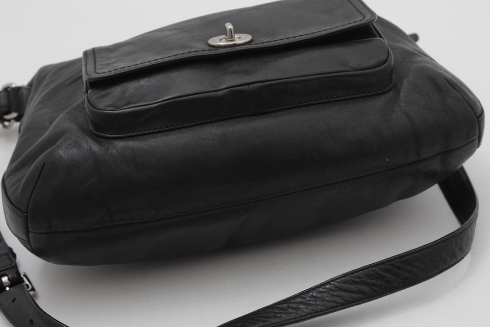 Coach Legacy Courtenay Black Leather Hobo Handbag