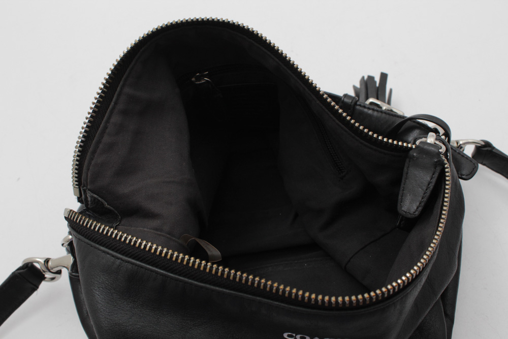 Coach Legacy Courtenay Black Leather Hobo Handbag