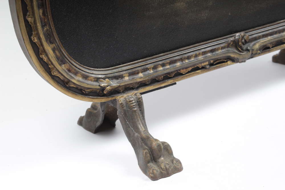 Tole Painted Still Life Fire Screen