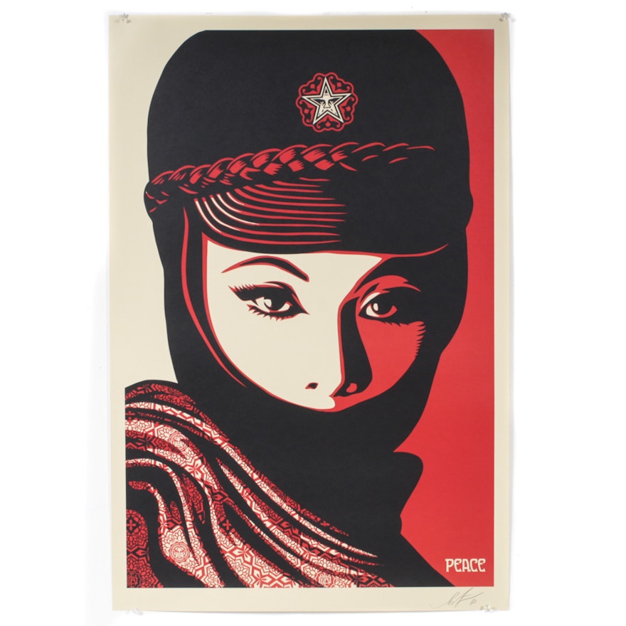 Shepard Fairey Offset Print "Mujer Fatale"