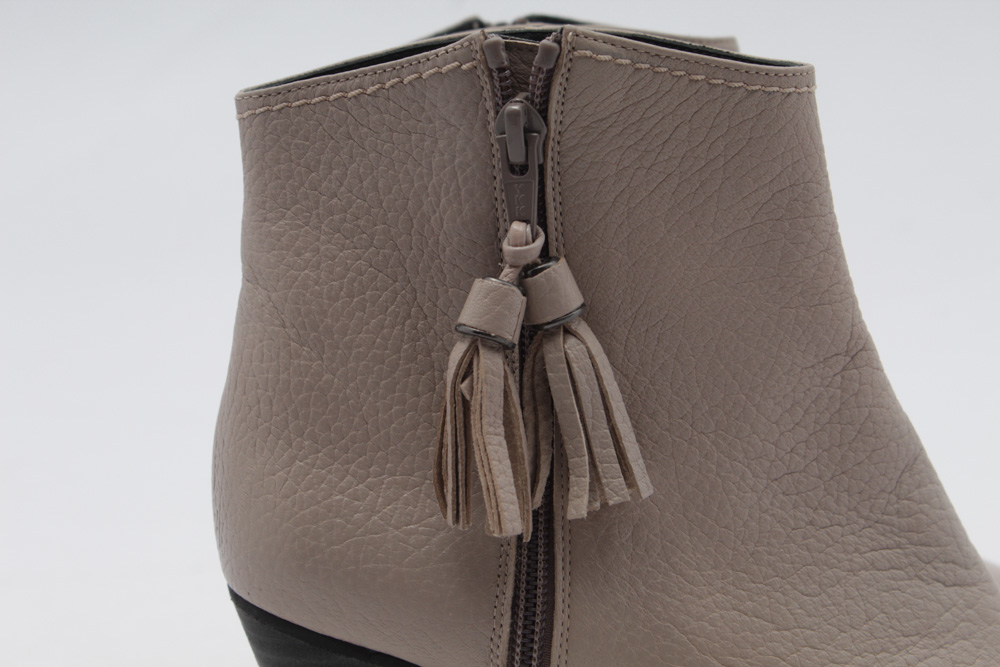 Stuart Weitzman Taupe Leather Booties