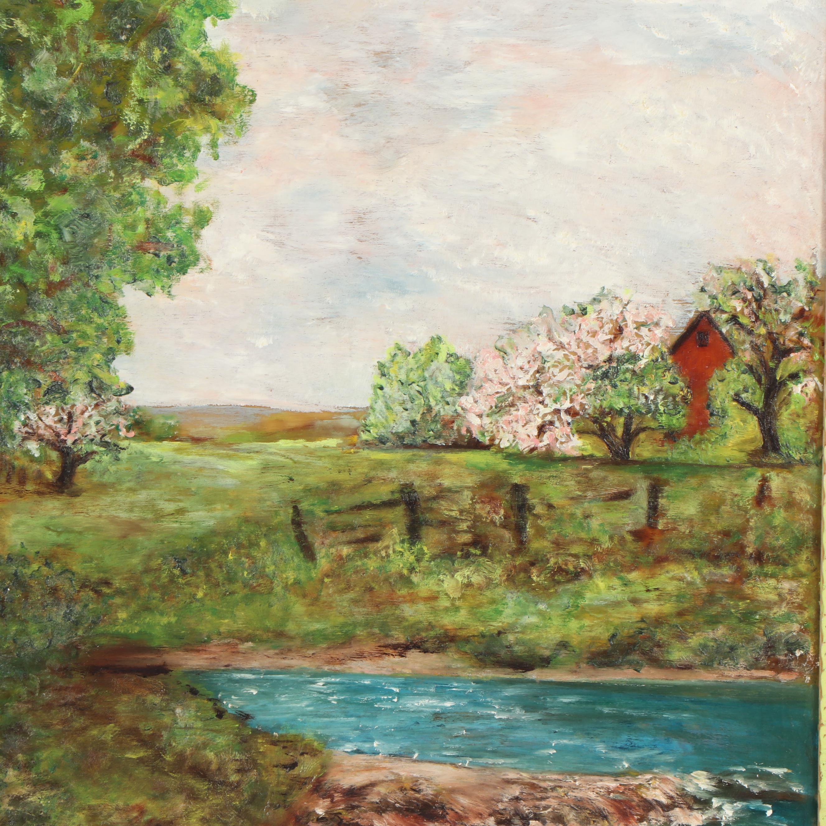 Rural Landscape Oil Painting
