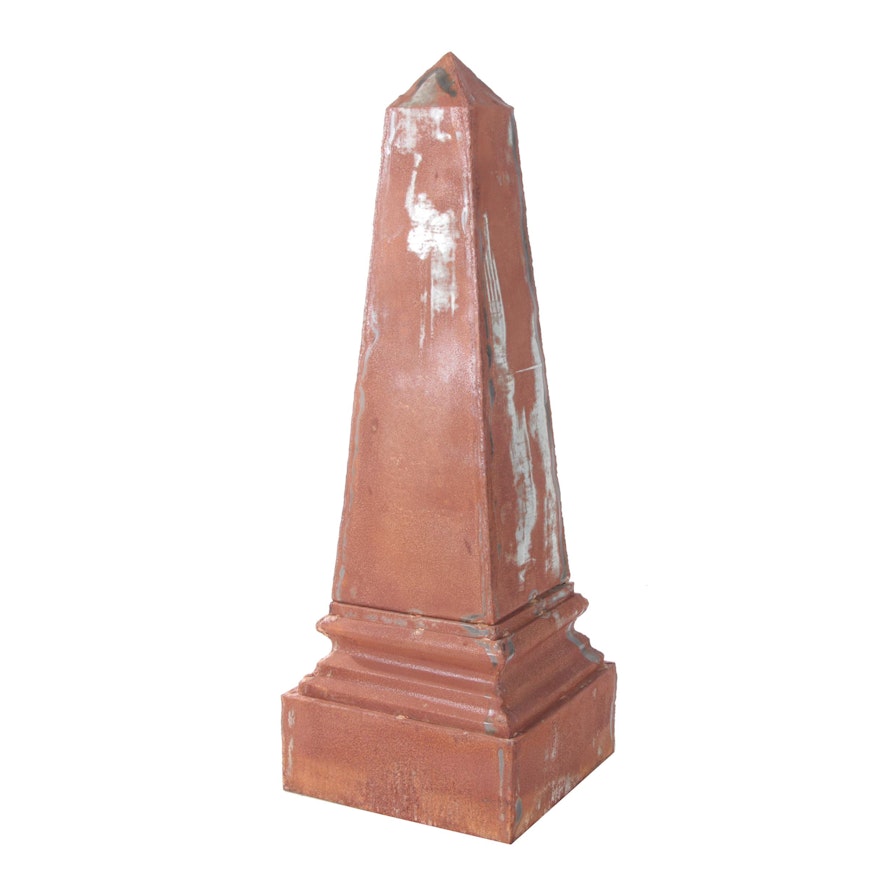Zinc Obelisk Garden Statue