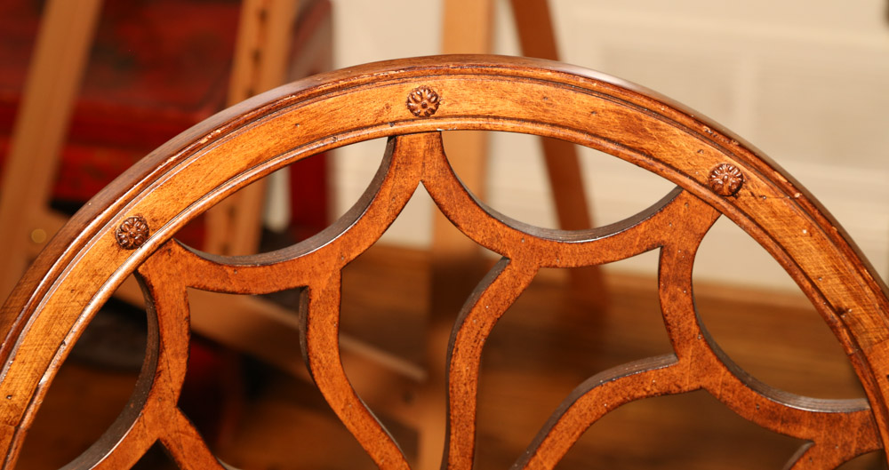 Spider Web Back Armchair, 20th Century