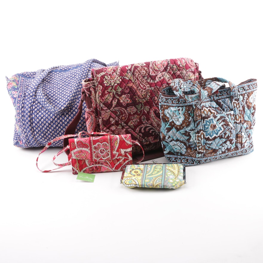 Vera Bradley Duffle, Messenger Bag, Tote Bag, Make-Up Bag and Crossbody Wallet