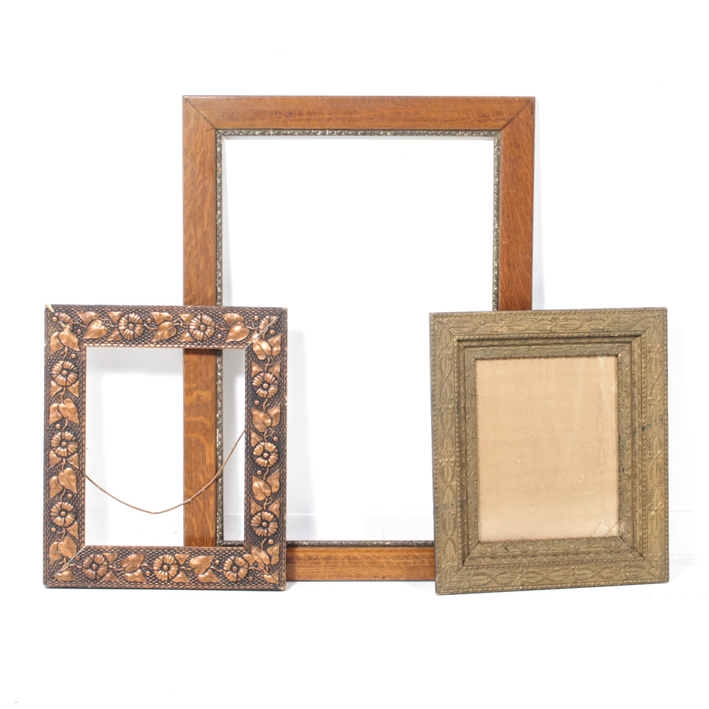 Assorted Wood and Gesso Frames