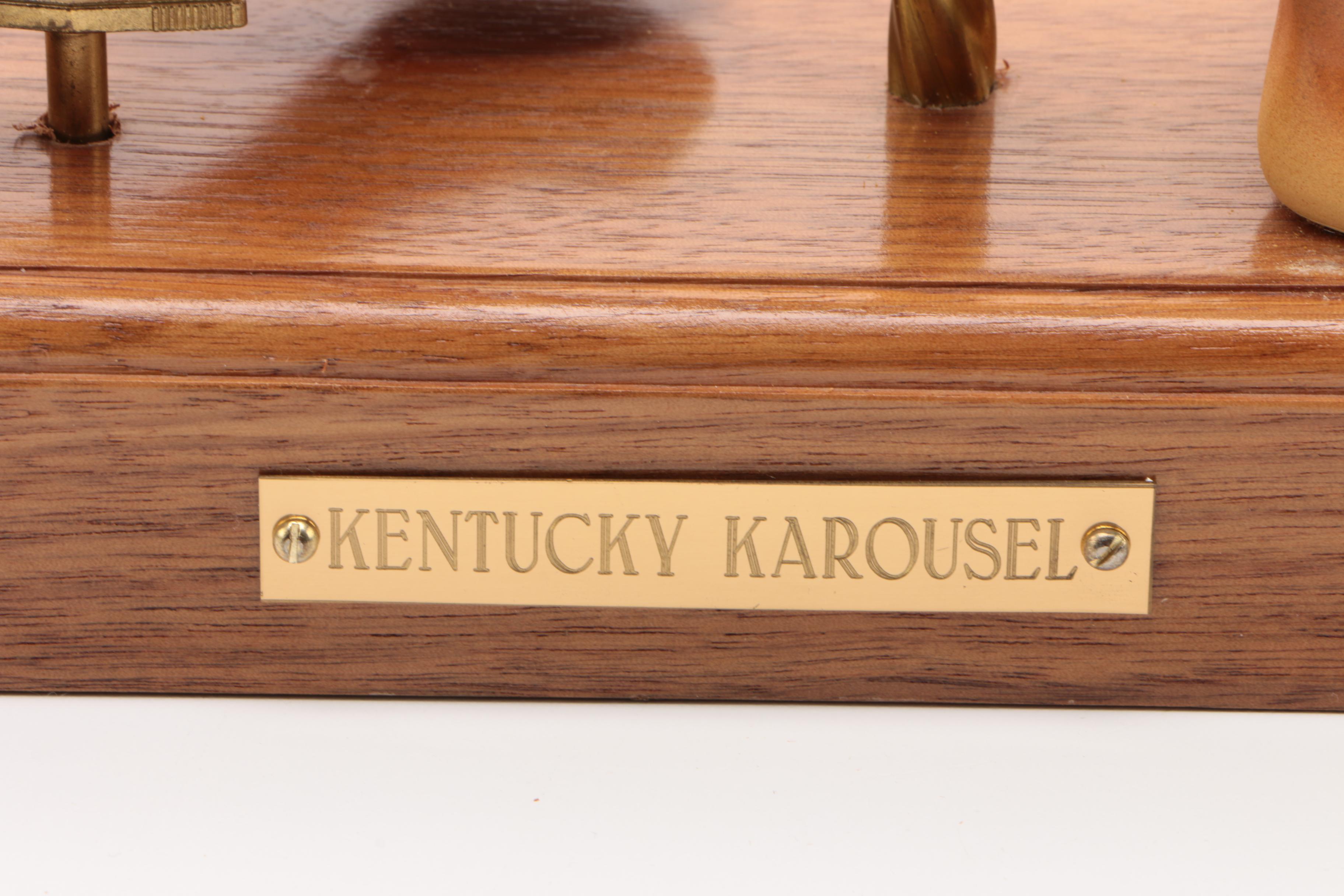 Musical "Kentucky Karousel" Porcelain Lion Figurine