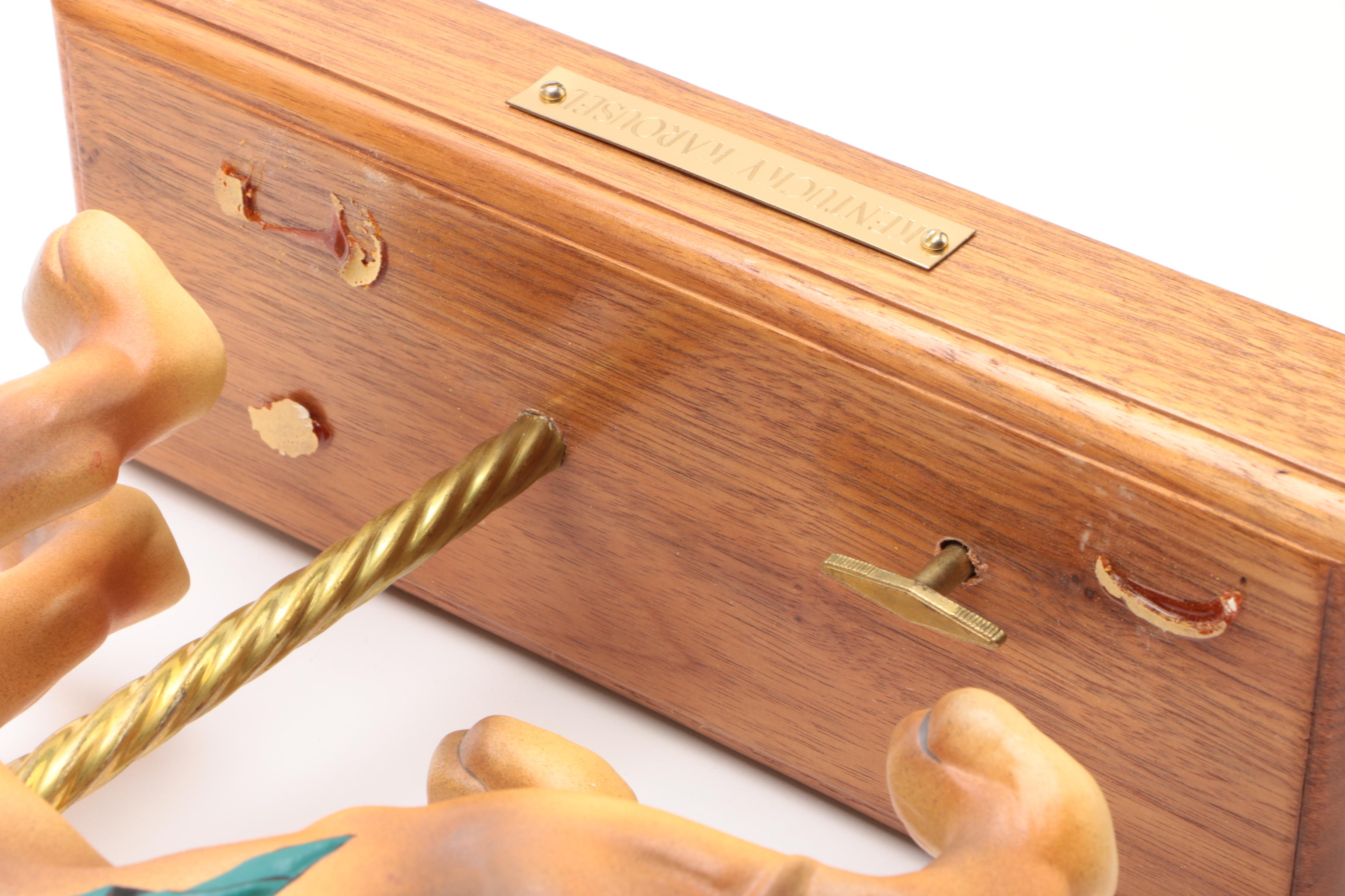 Musical "Kentucky Karousel" Porcelain Lion Figurine