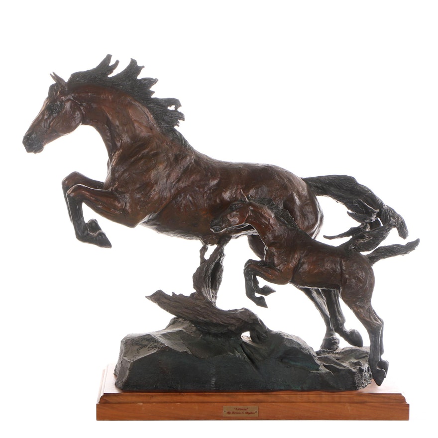 Lorenzo E. Ghiglieri Bronze Sculpture "Airborne"