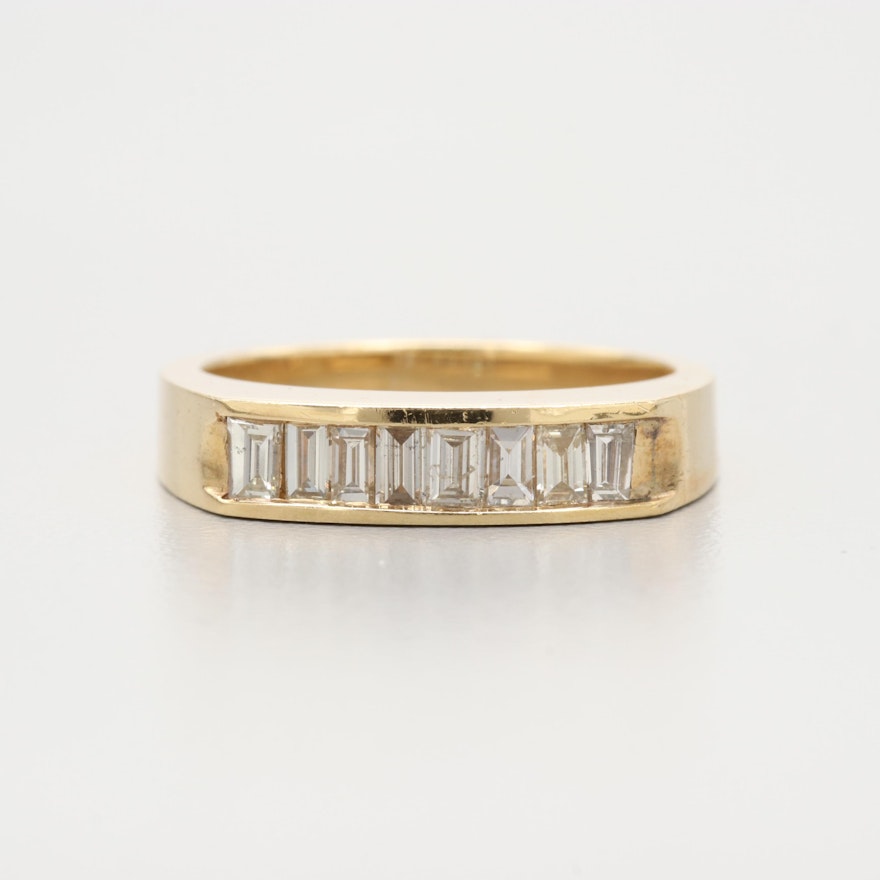 14K Yellow Gold Diamond Ring