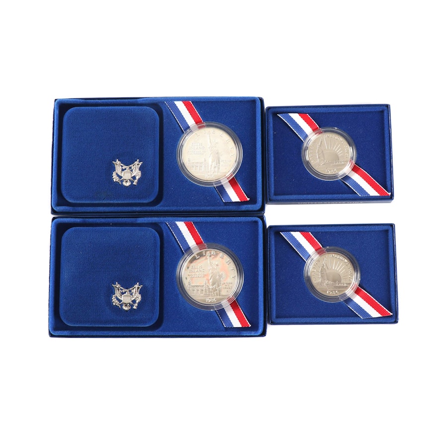 1986-S U.S. Mint Statue of Liberty Centennial Commemorative Coin Sets