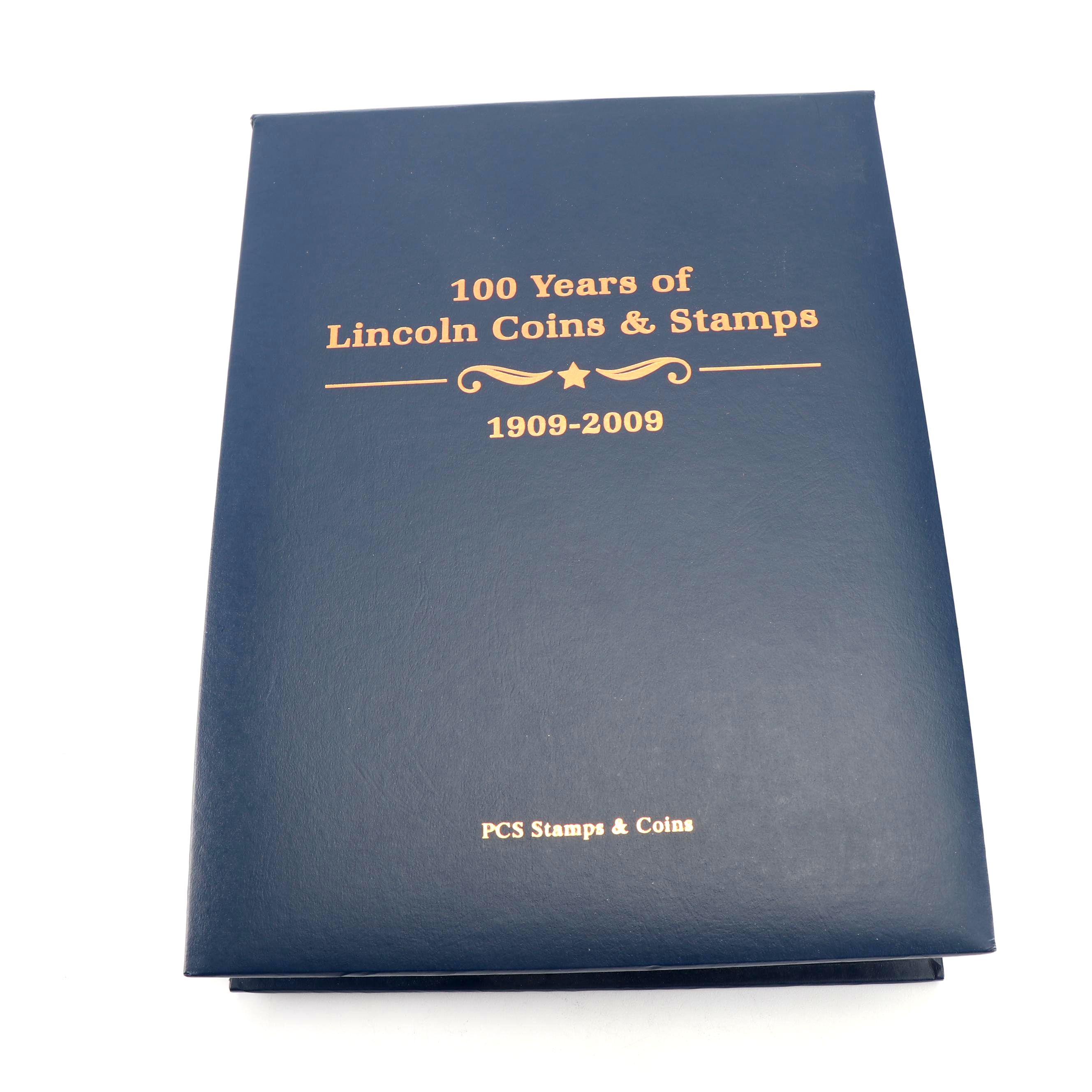 PCS 100 Years of Lincoln Coins and Historic Stamps Album