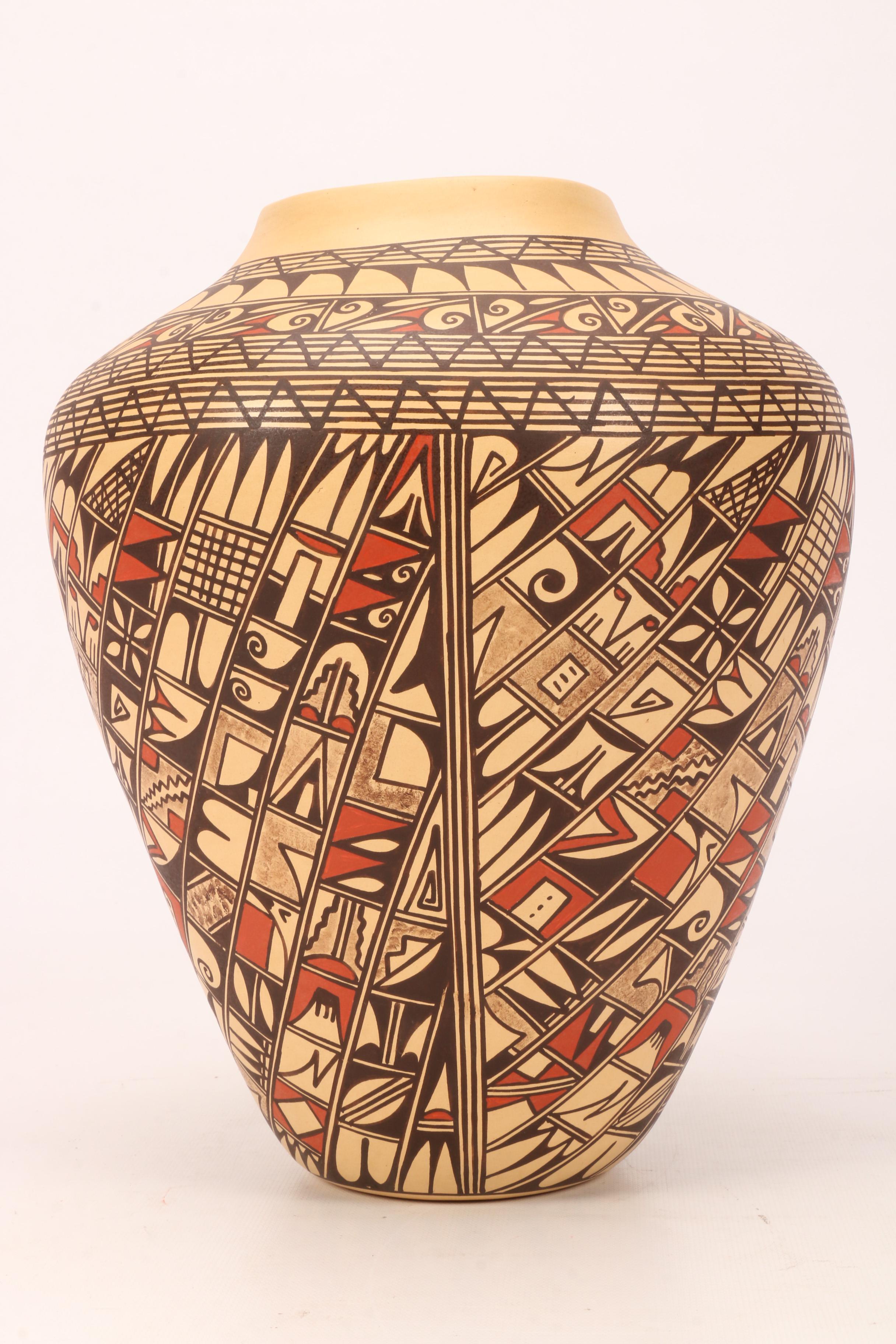 JoFern Silas Puffer Hopi Pueblo Polychrome Vase