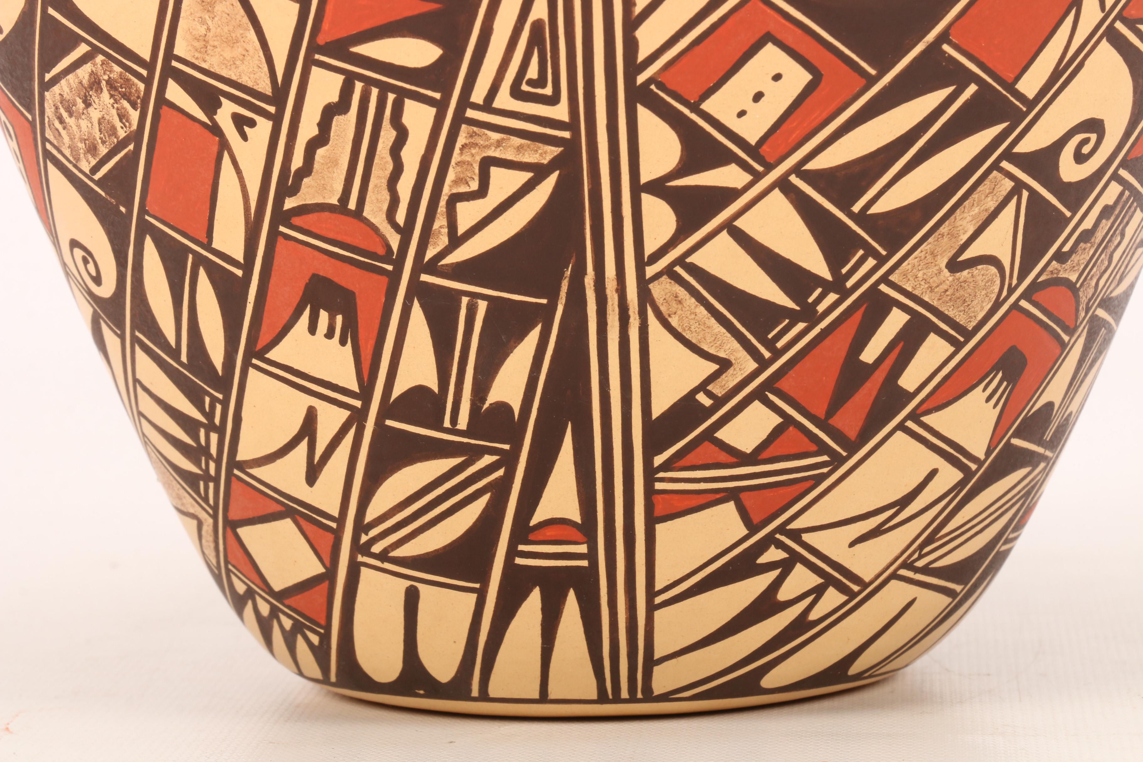 JoFern Silas Puffer Hopi Pueblo Polychrome Vase