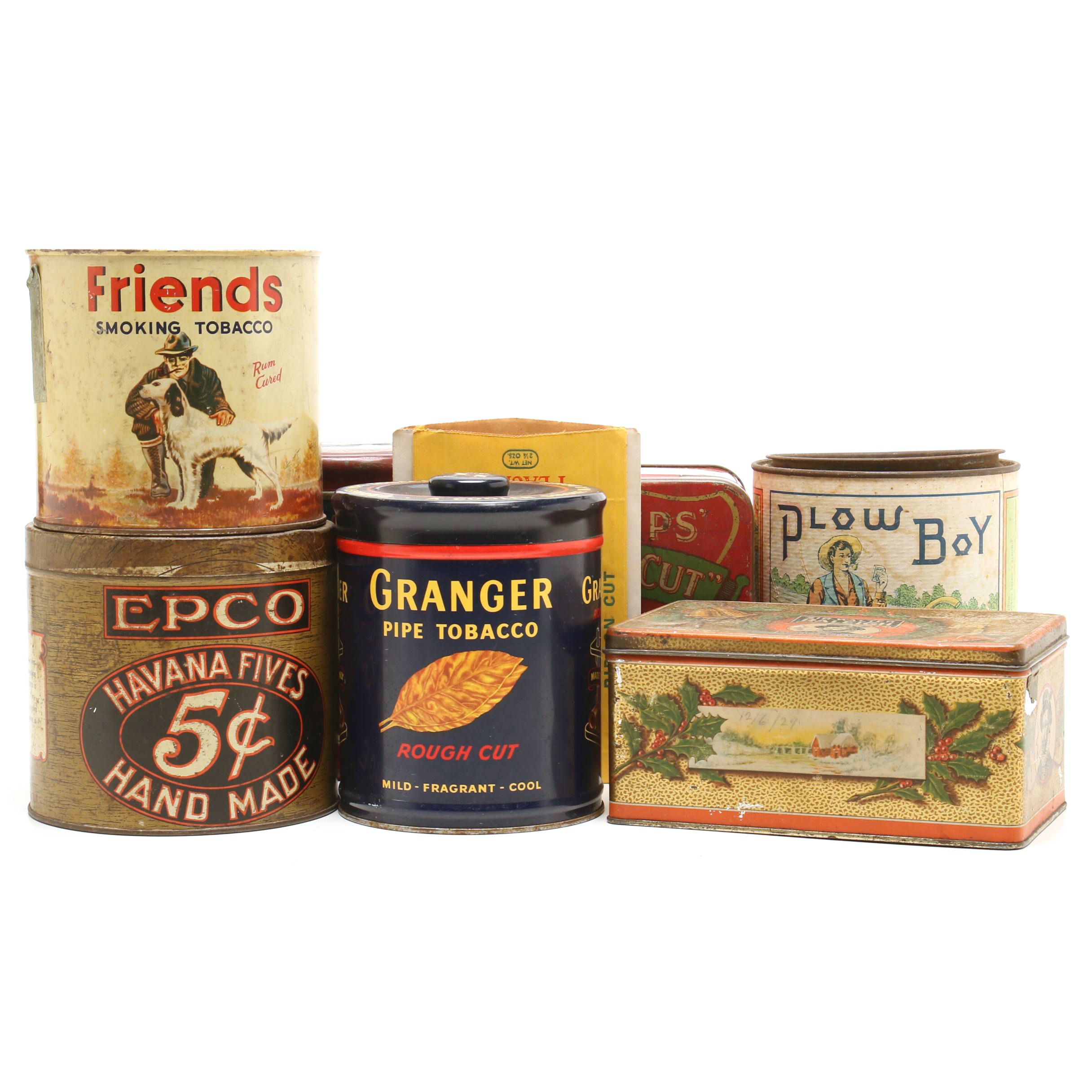 Mid-Century Era Tobacco Advertising Tins