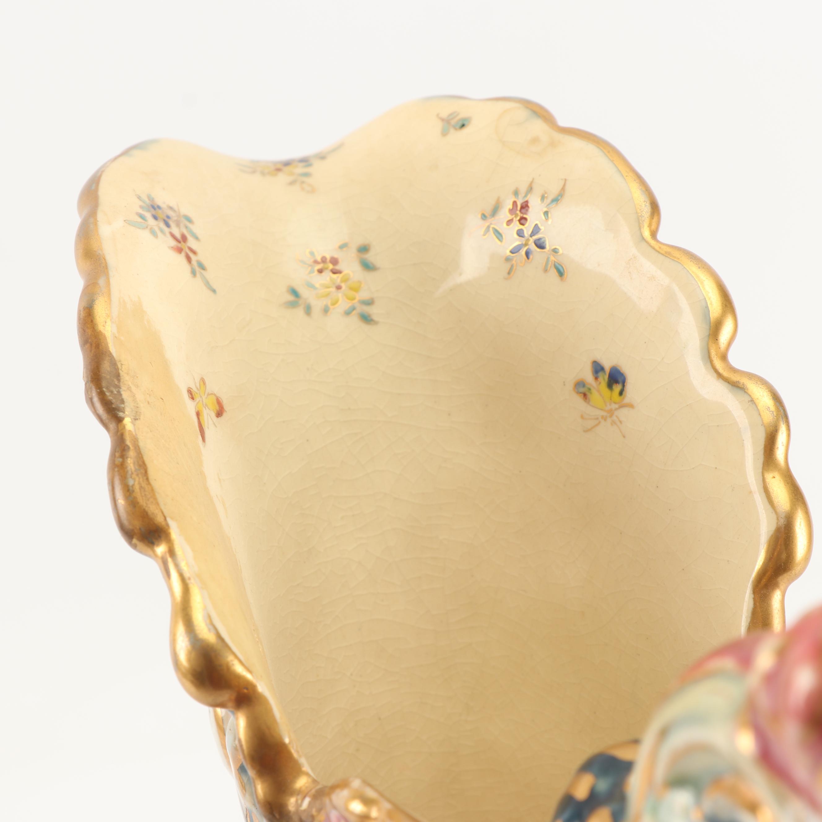 Fischer J. Budapest Reticulated Ceramic Ewer, 19th Century