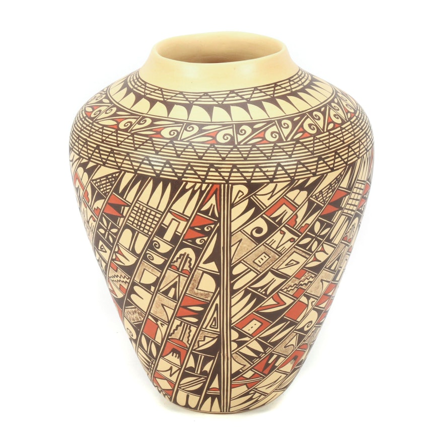 JoFern Silas Puffer Hopi Pueblo Polychrome Vase