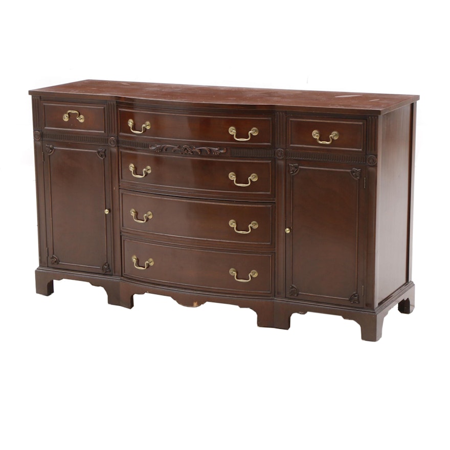 Federal Style Mahogany Sideboard, Mid 20th Century