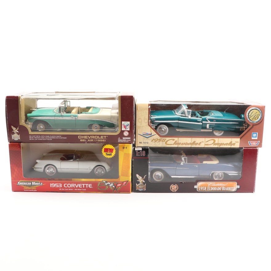 1950s Die-Cast Cars including Road Signature and American Muscle
