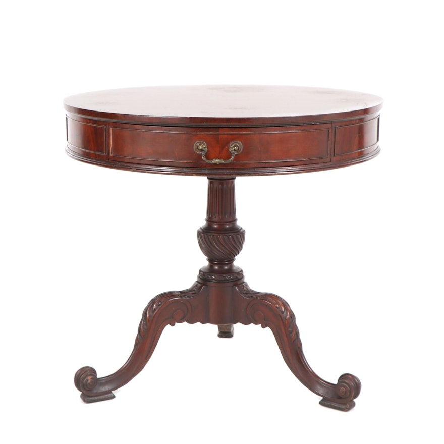 Federal Style Mahogany Side Table with Drawer by Imperial, Early 20th Century