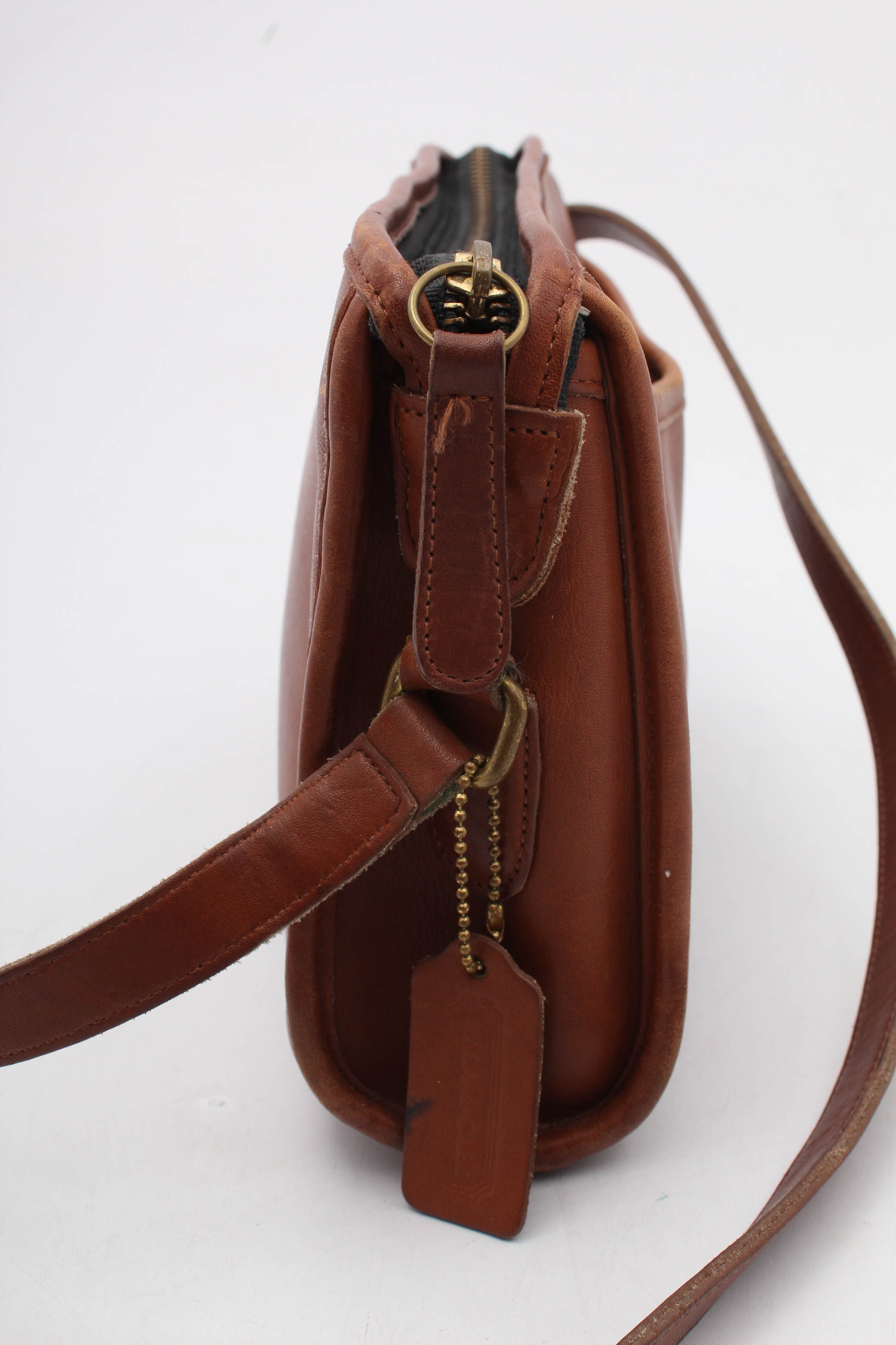 Coach Cognac Leather Crossbody Handbag