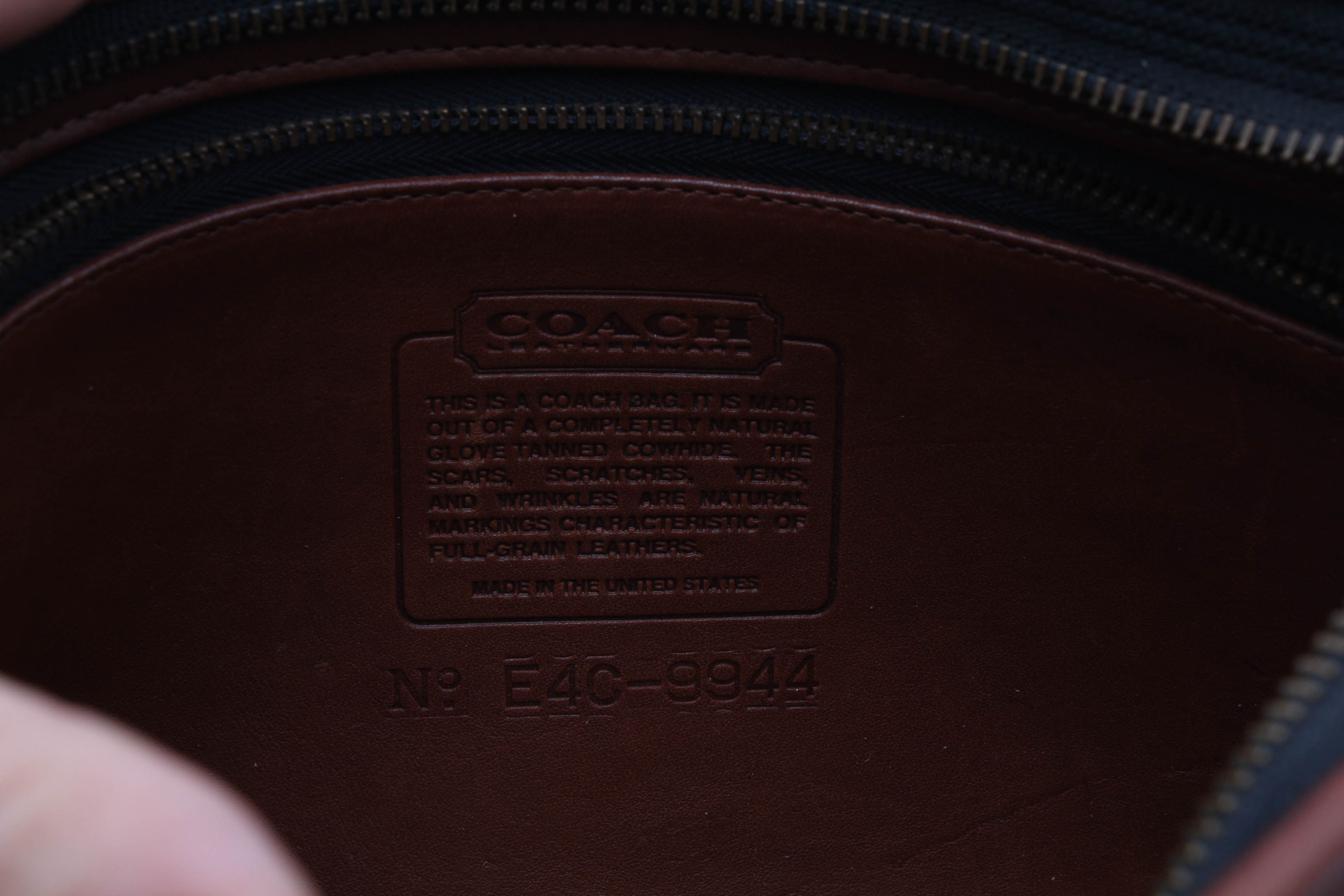 Coach Cognac Leather Crossbody Handbag