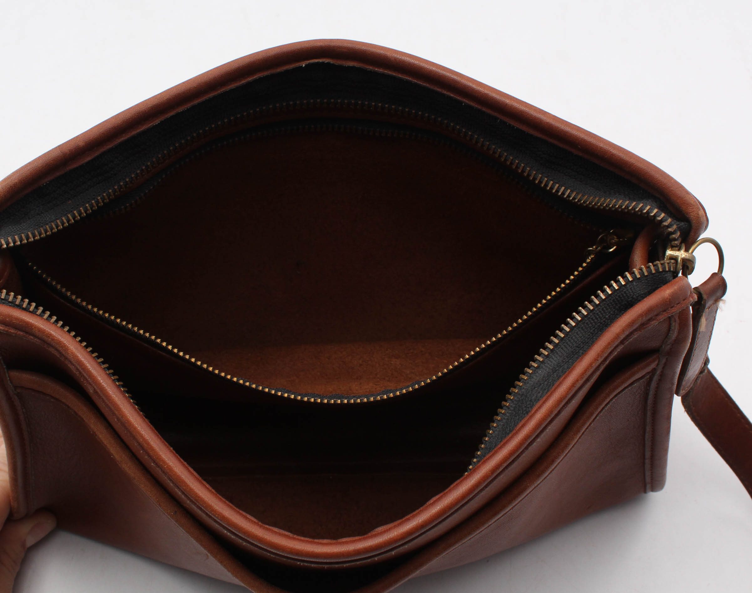 Coach Cognac Leather Crossbody Handbag