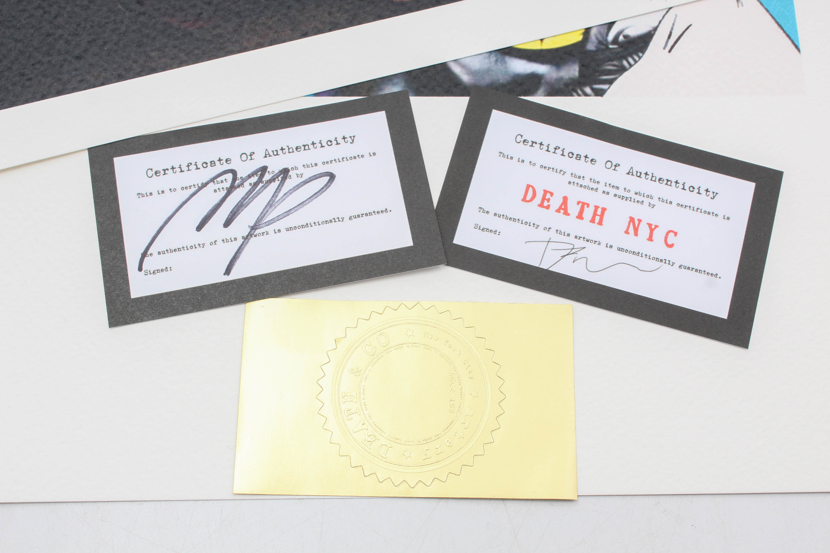 Missing Piece and Death NYC Artist Proof Graphic Illustrations