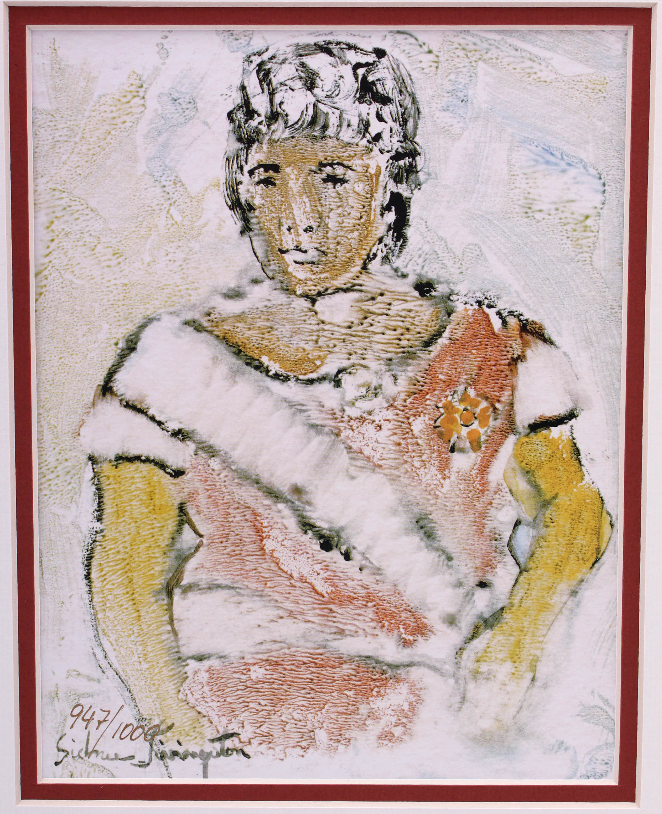 Two Sidnee Livingston Limited Edition Watercolor Monotypes