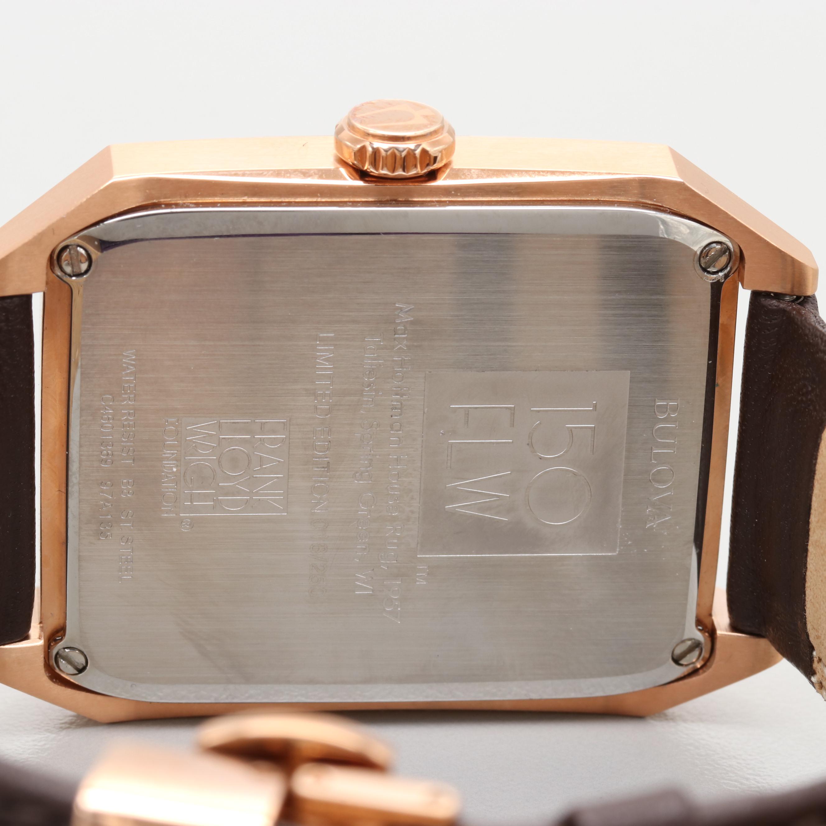Bulova Frank Lloyd Wright 150 Hoffman House Limited Edition Watch