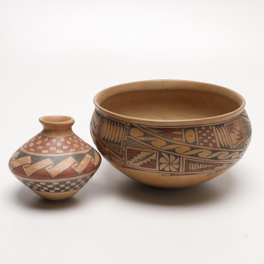 Mexican Mata Ortiz Polychome Vessels featuring Benjamin Soto