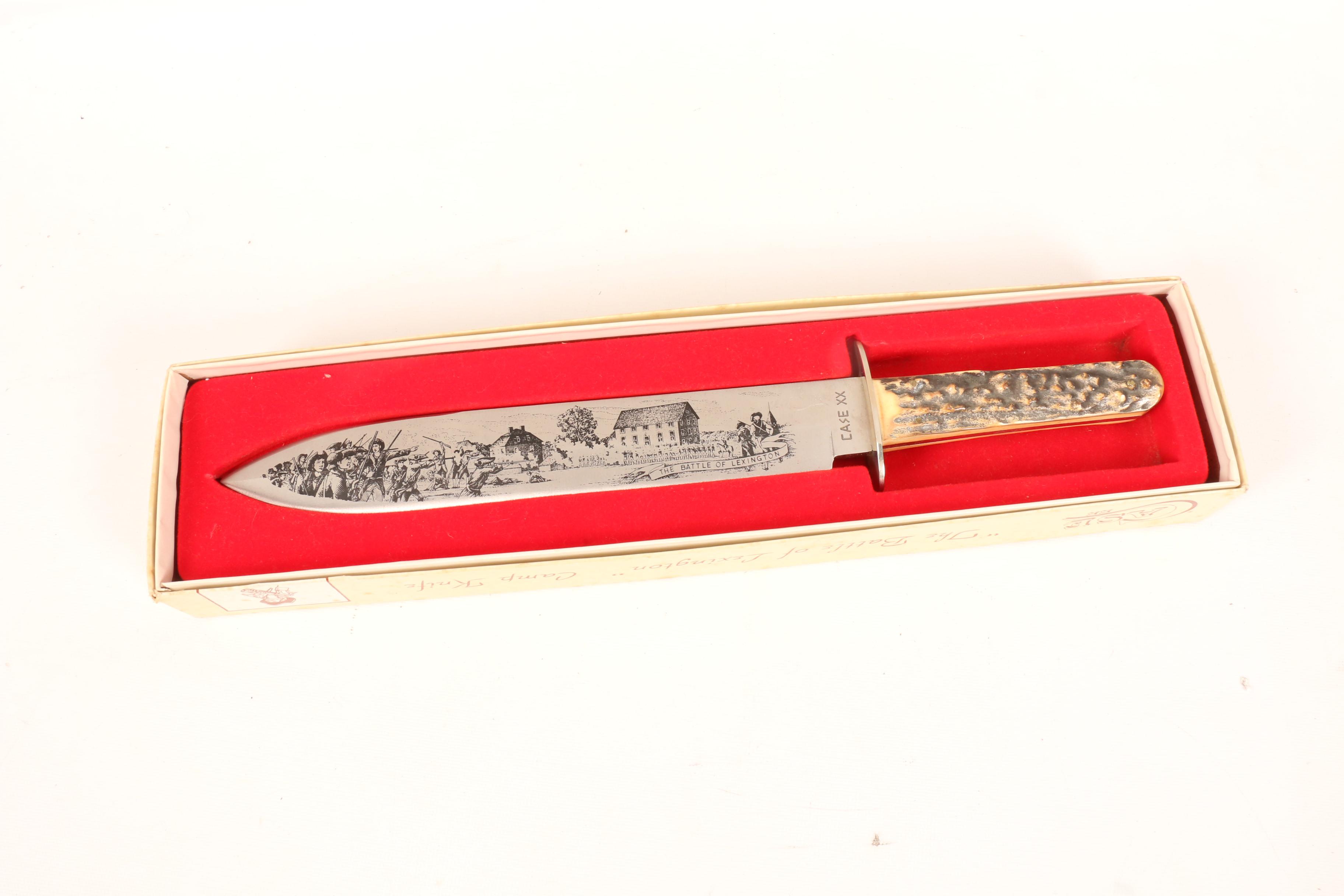Case XX Reproduction Camp Knives "The Rio Grande" & "The Battle of Lexington"