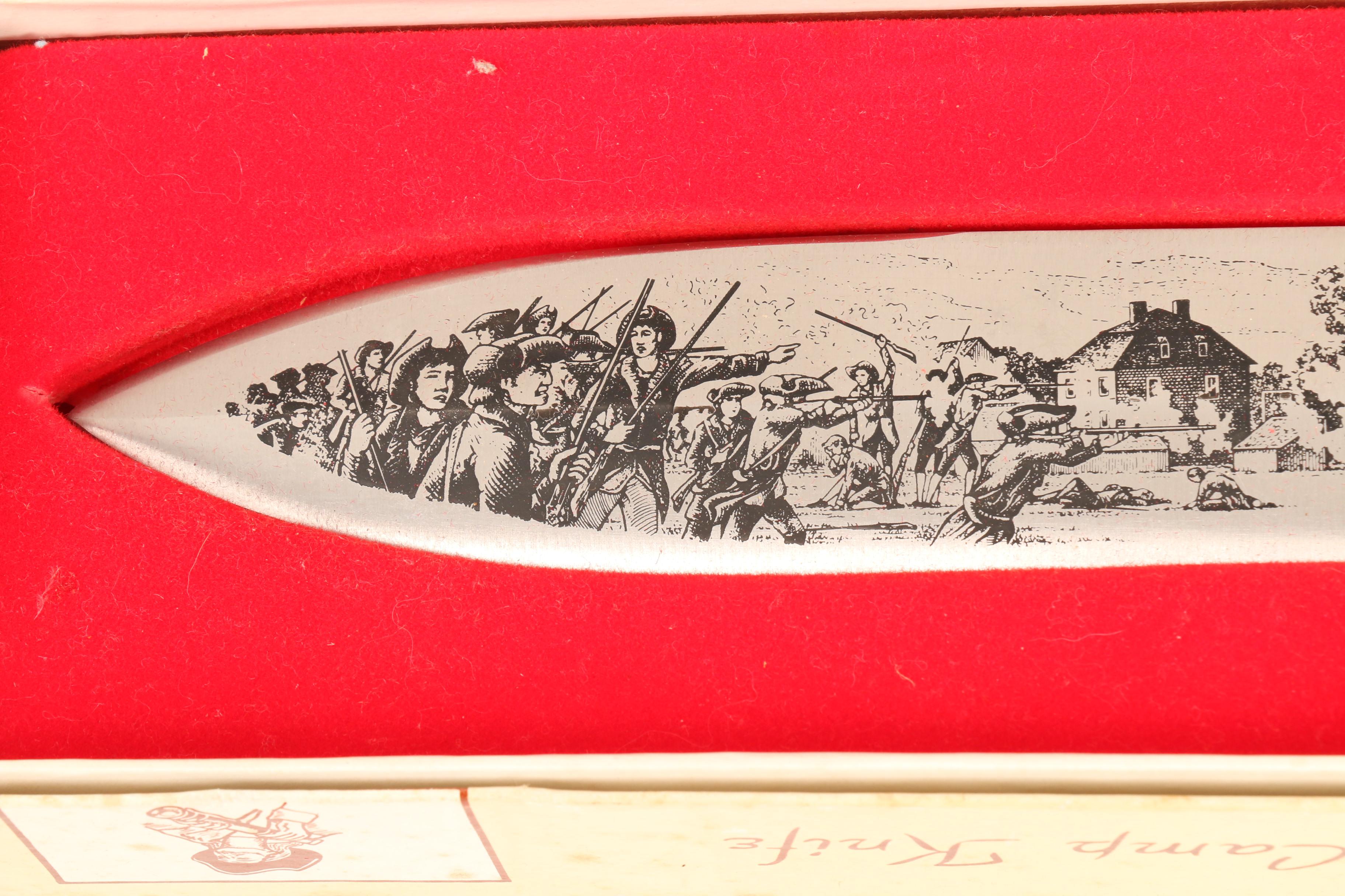 Case XX Reproduction Camp Knives "The Rio Grande" & "The Battle of Lexington"