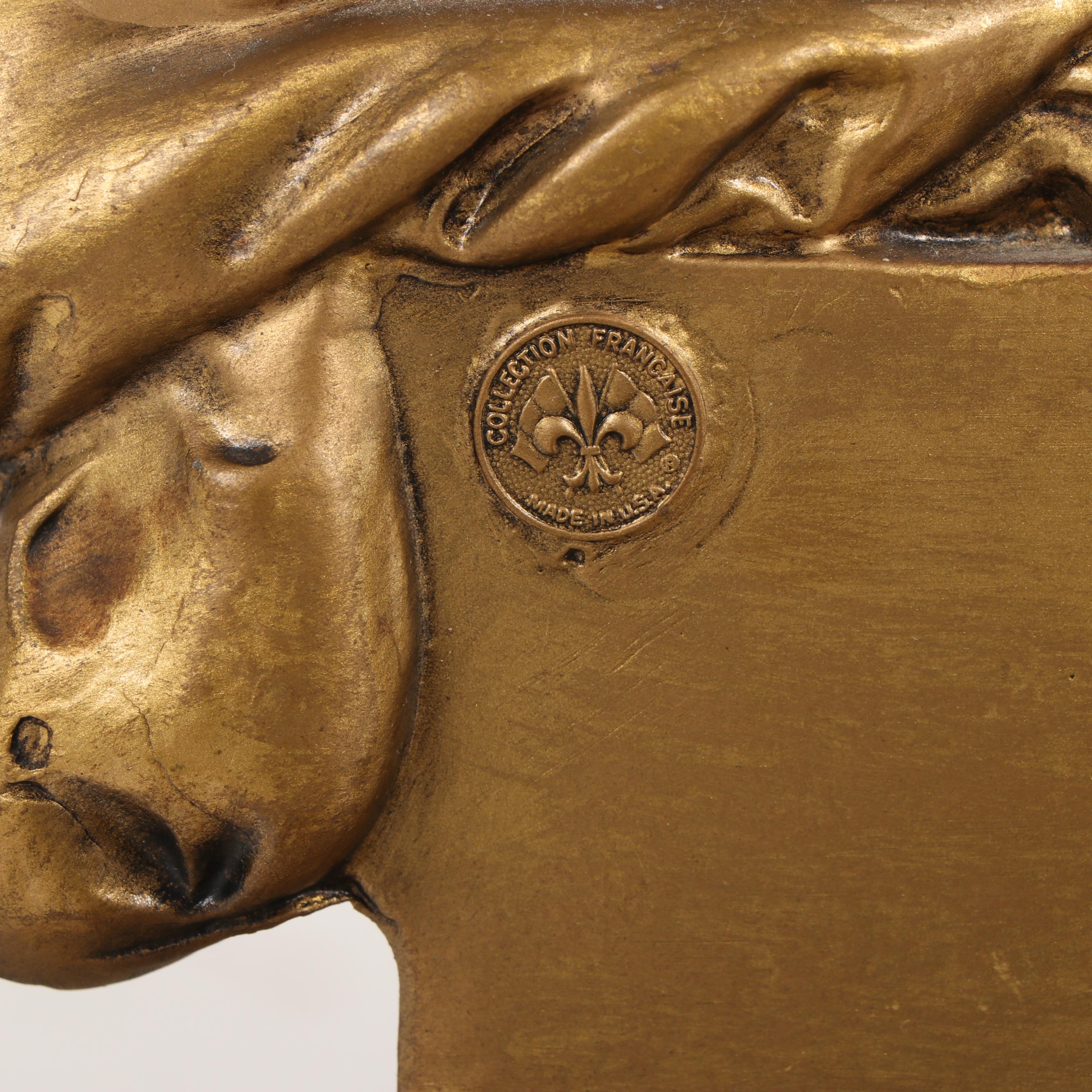 Baroque Style Gilt Metal and Glass Side Table Floor Lamp with Shade