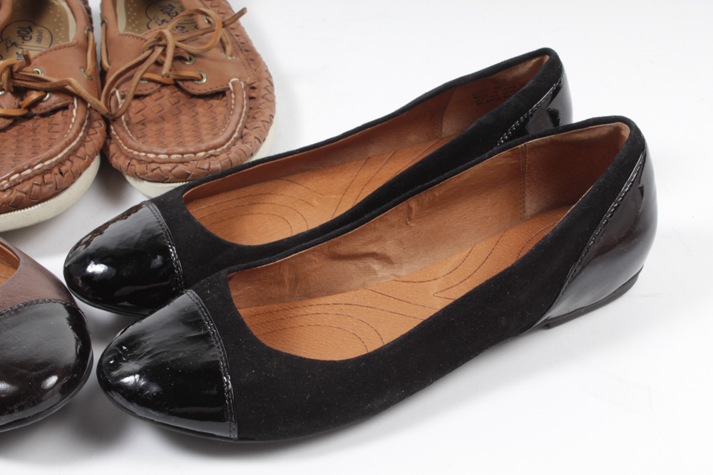 Women's Clarks and Sperry Shoes