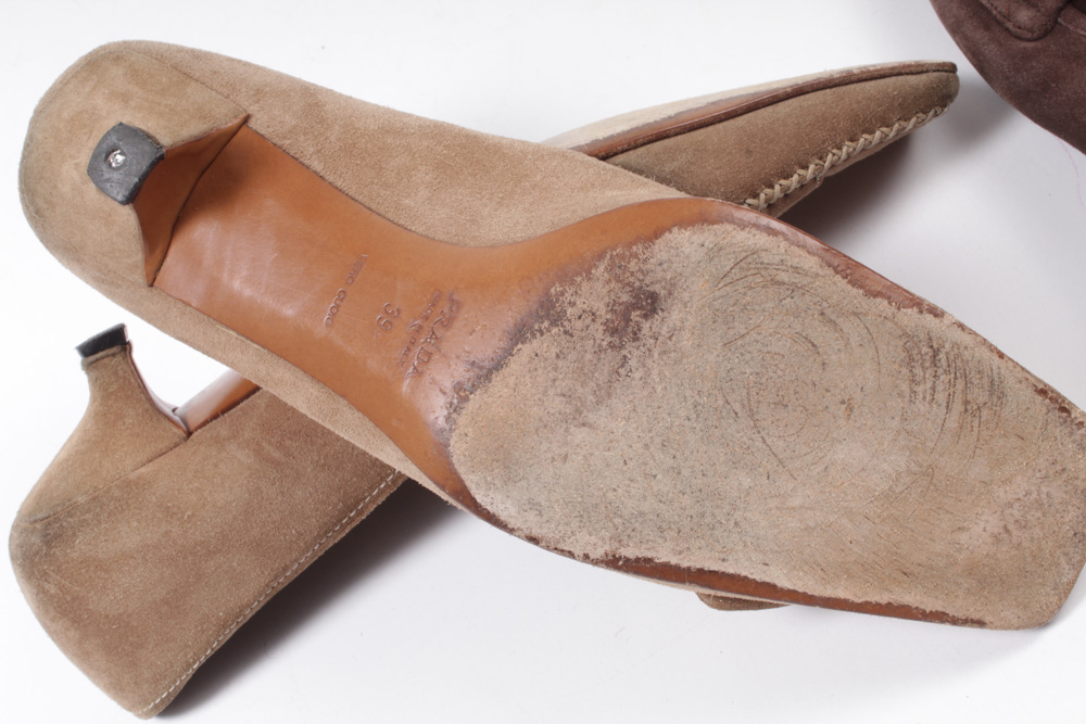 Women's Prada Suede Loafers