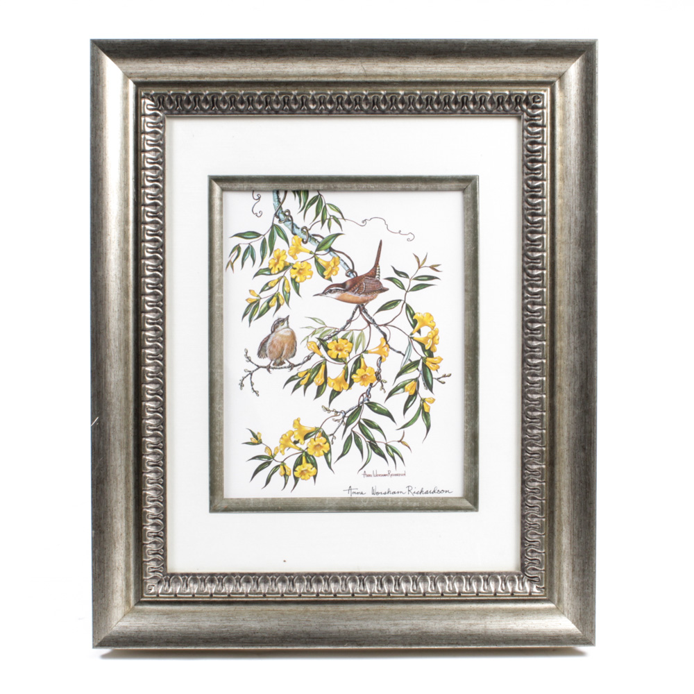 Anne Worsham Richardson Ornithological Offset Lithograph