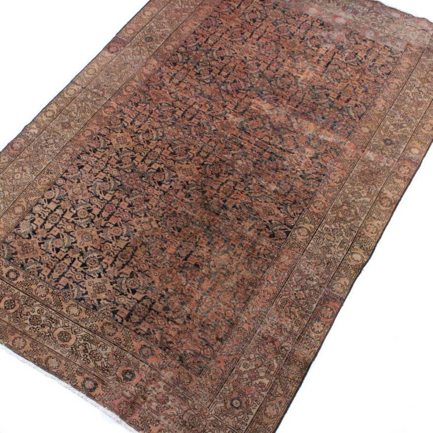 6'4 x 9'9 Hand-Knotted Persian Malayer Rug, circa 1890