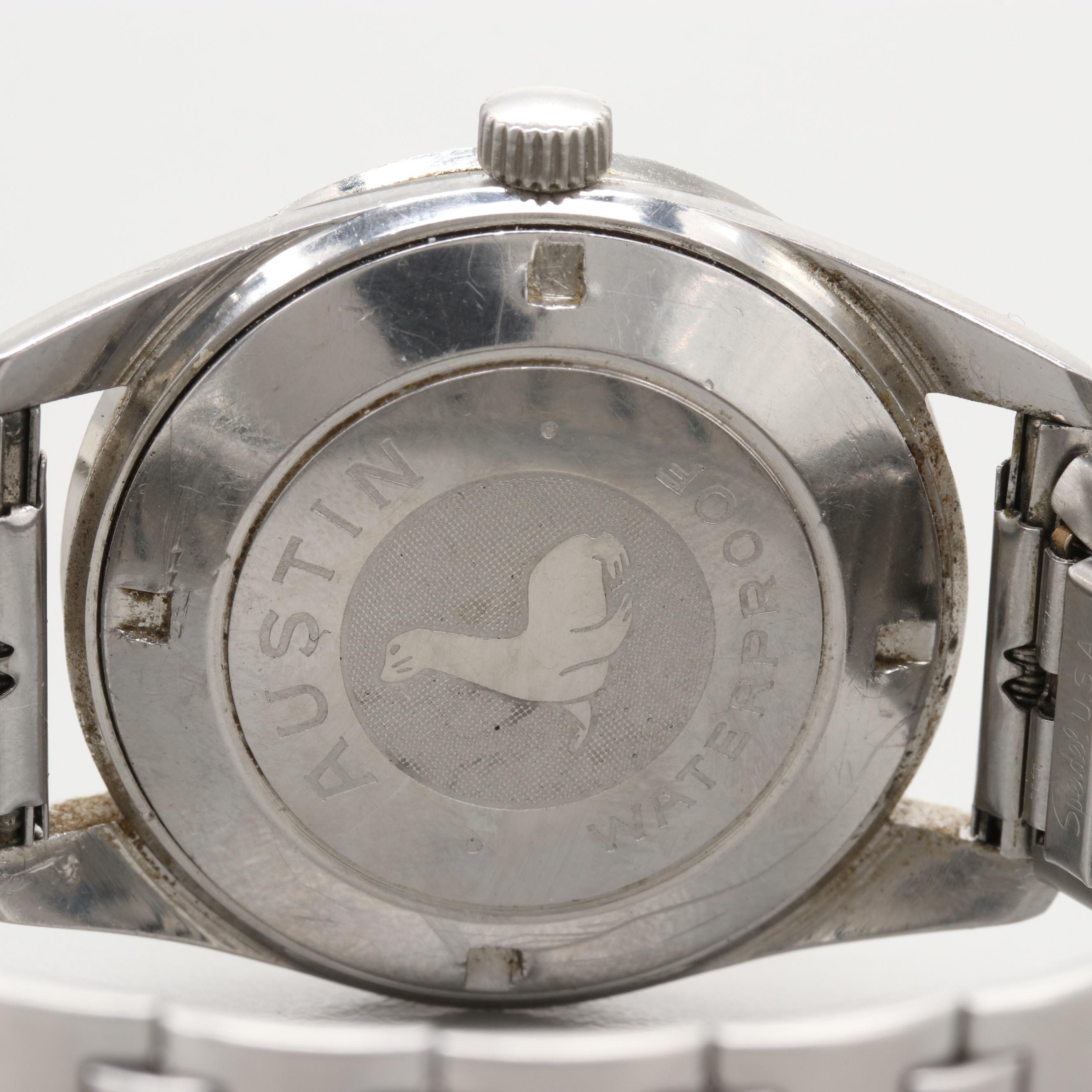 Swiss Austin Stainless Steel Automatic Watch With Date Window