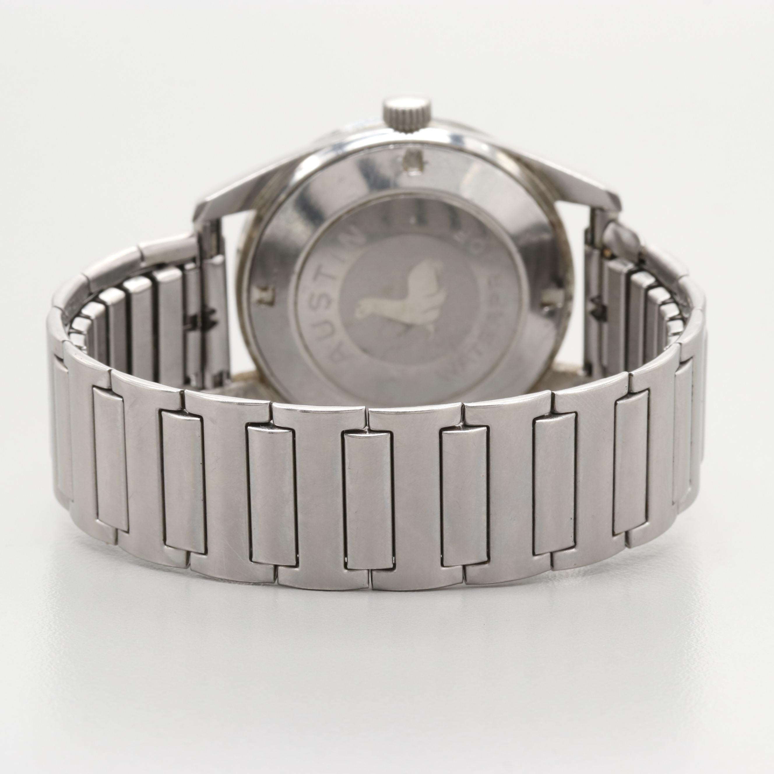 Swiss Austin Stainless Steel Automatic Watch With Date Window