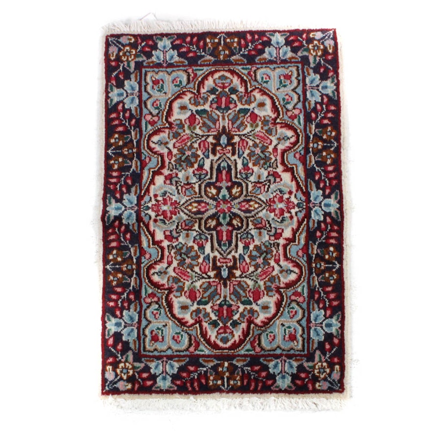 1'11 x 3'0 Hand-Knotted Persian Lavar Kerman Rug