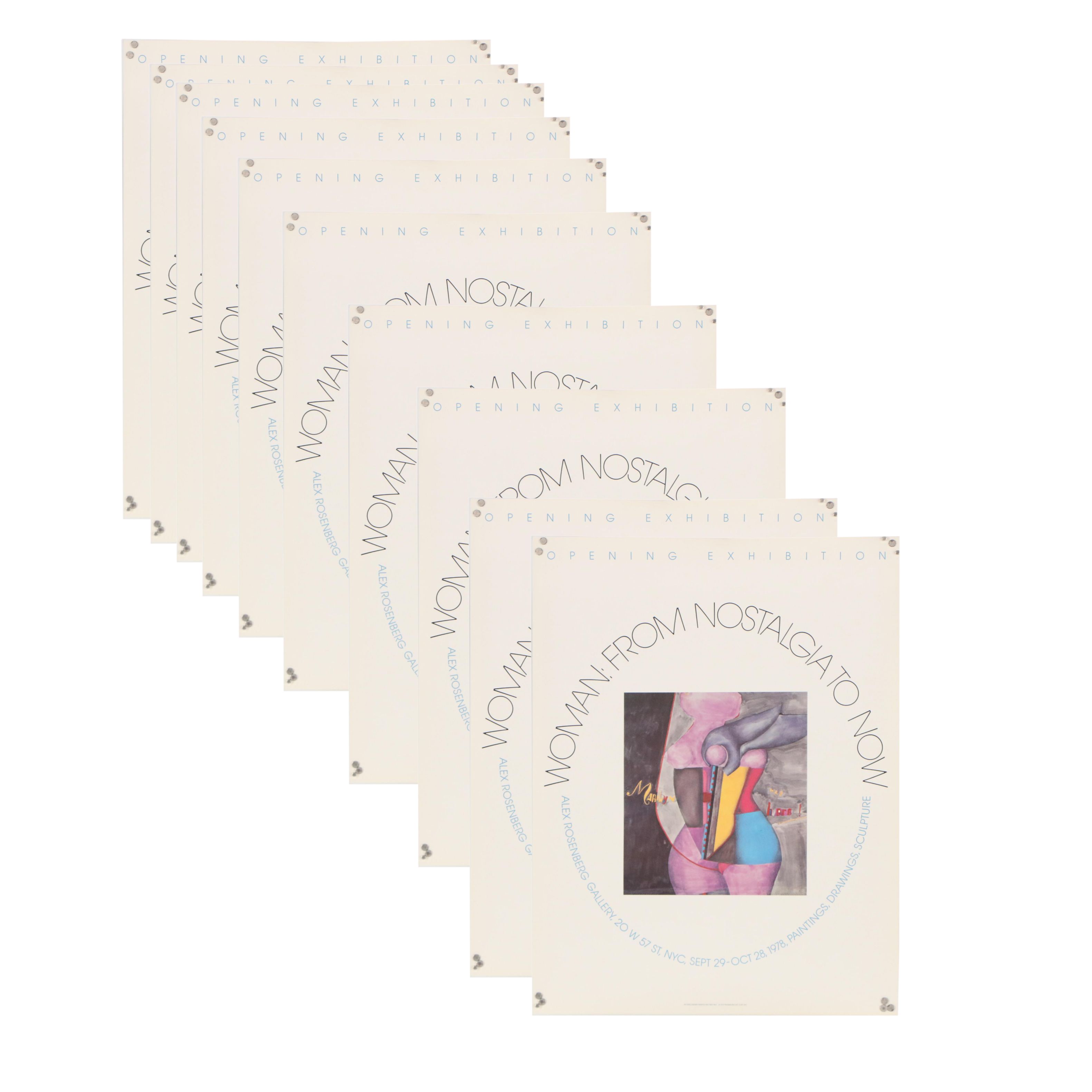 Alex Rosenberg Gallery Exhibition Posters "Woman: From Nostalgia to now"