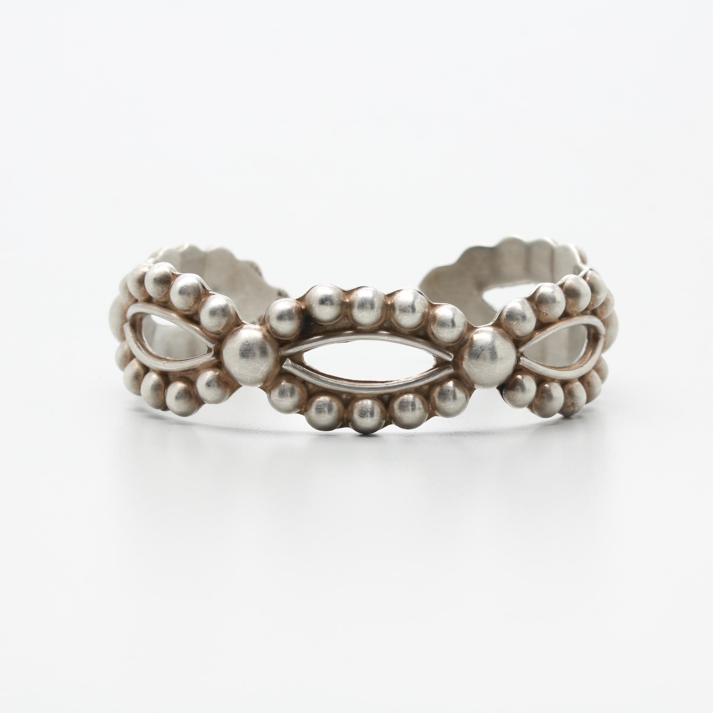Mexican Sterling Silver Cuff Bracelet