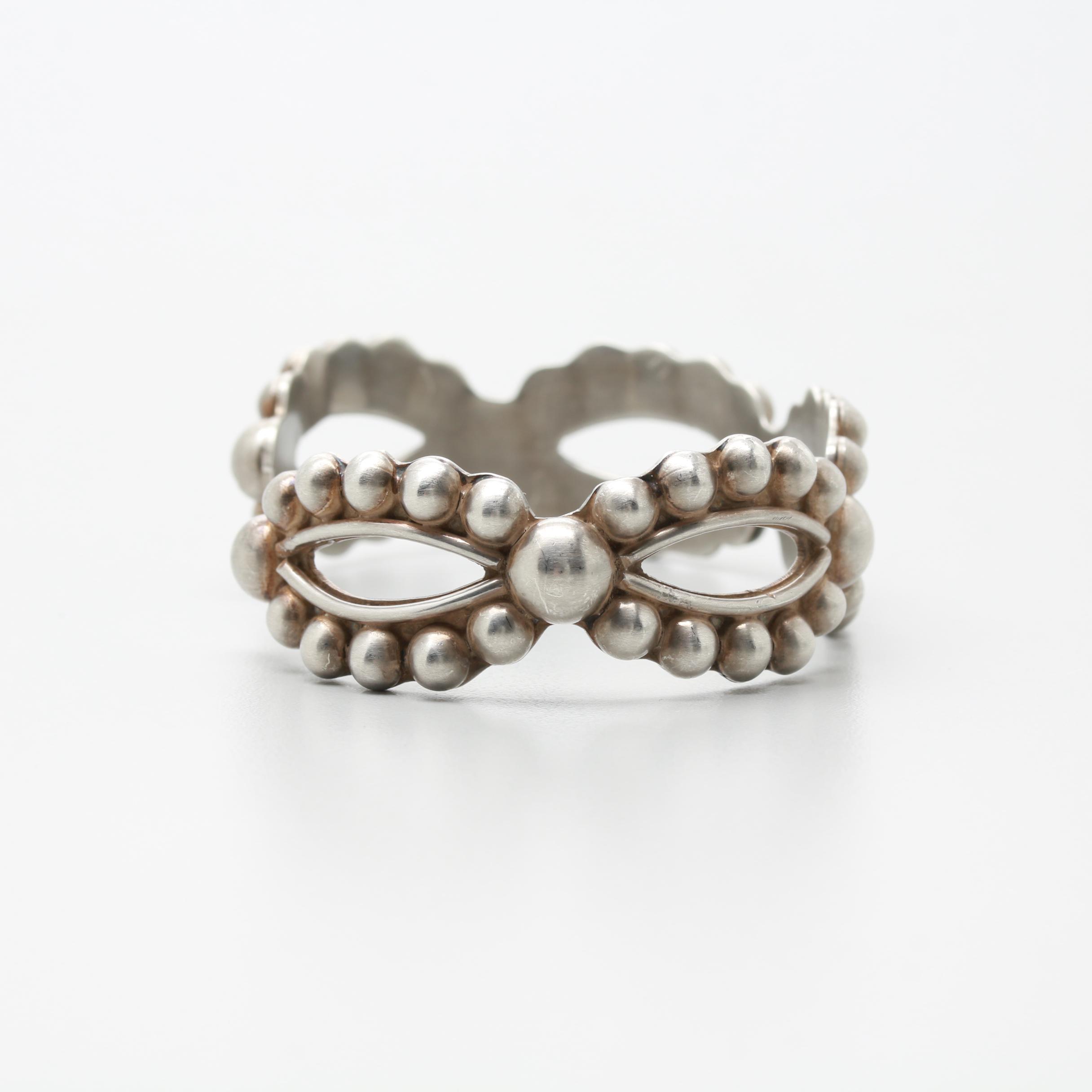 Mexican Sterling Silver Cuff Bracelet