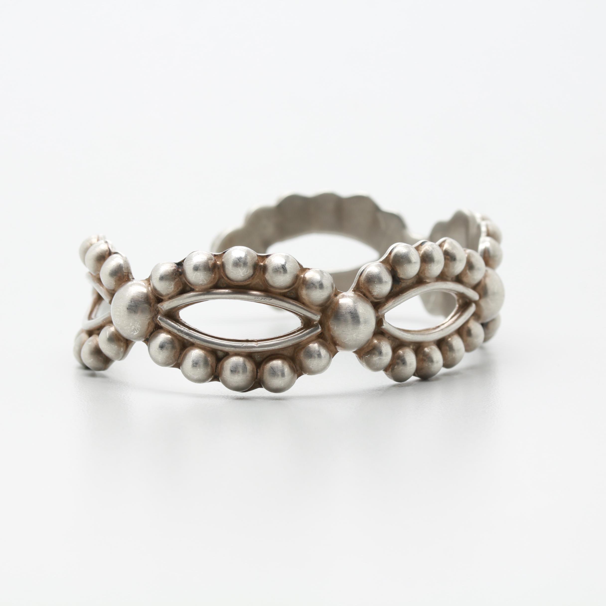 Mexican Sterling Silver Cuff Bracelet