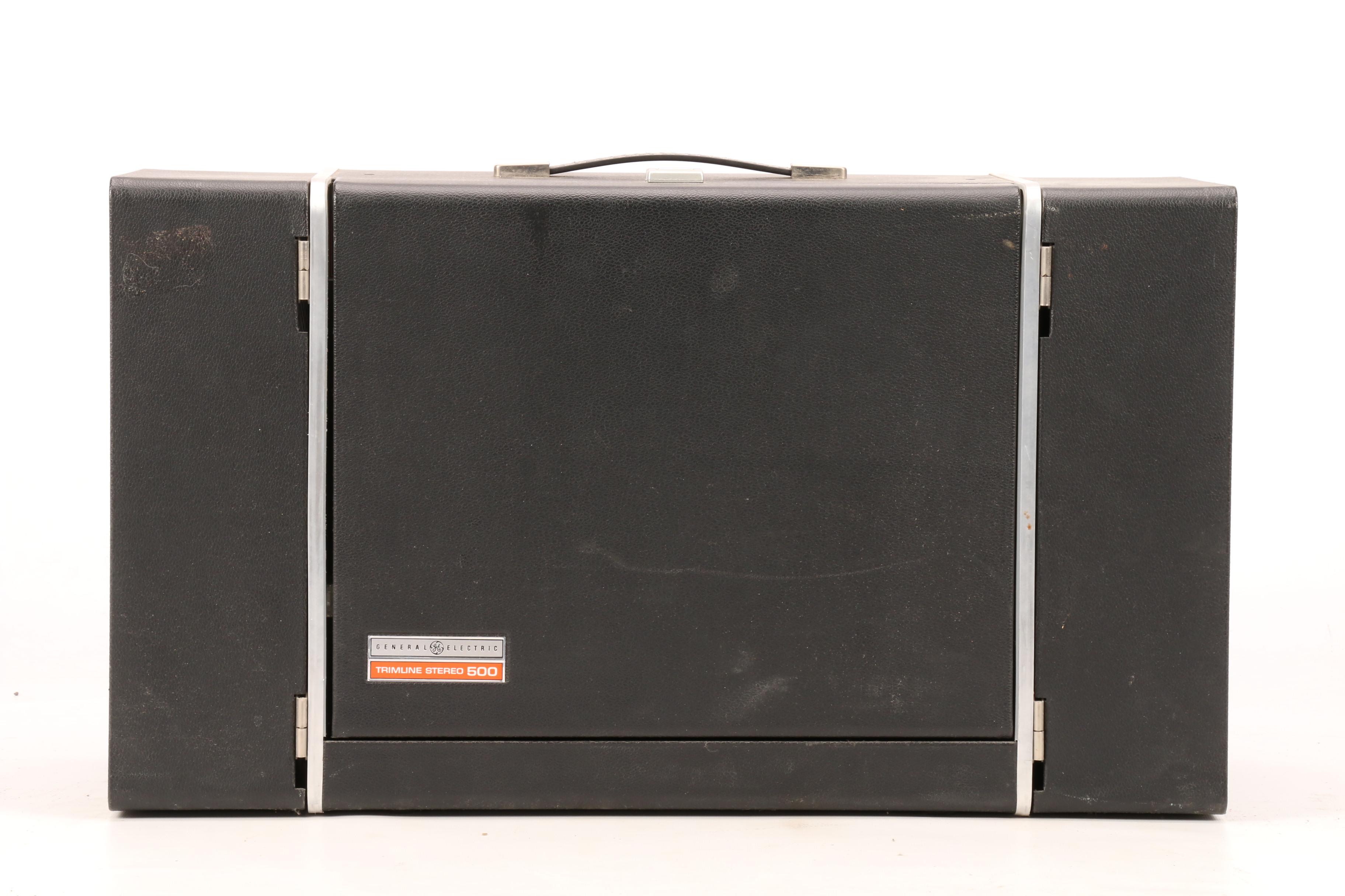 1960s GE Trimline 500 Portable Record Player