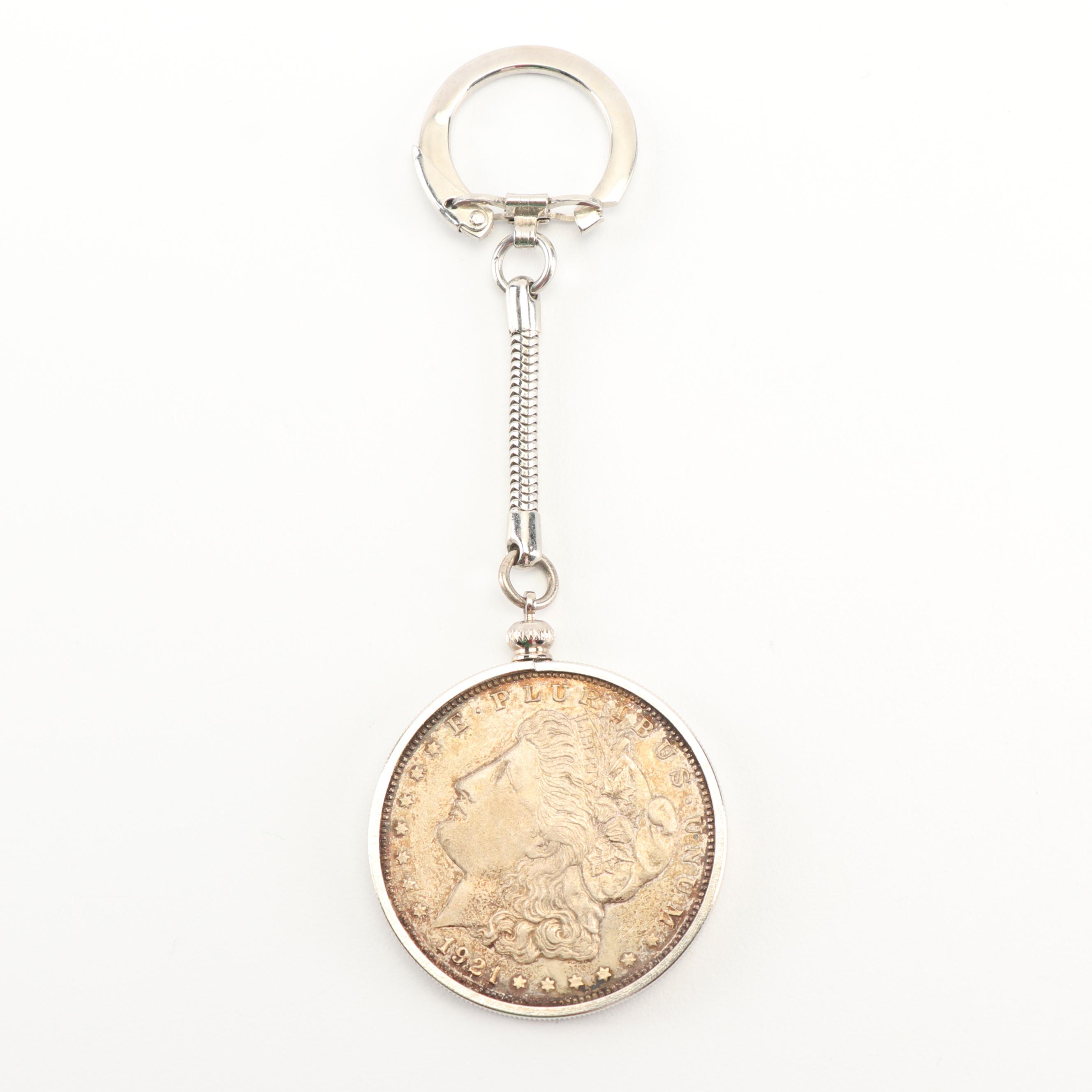 1921 Morgan Silver Dollar Key Chain
