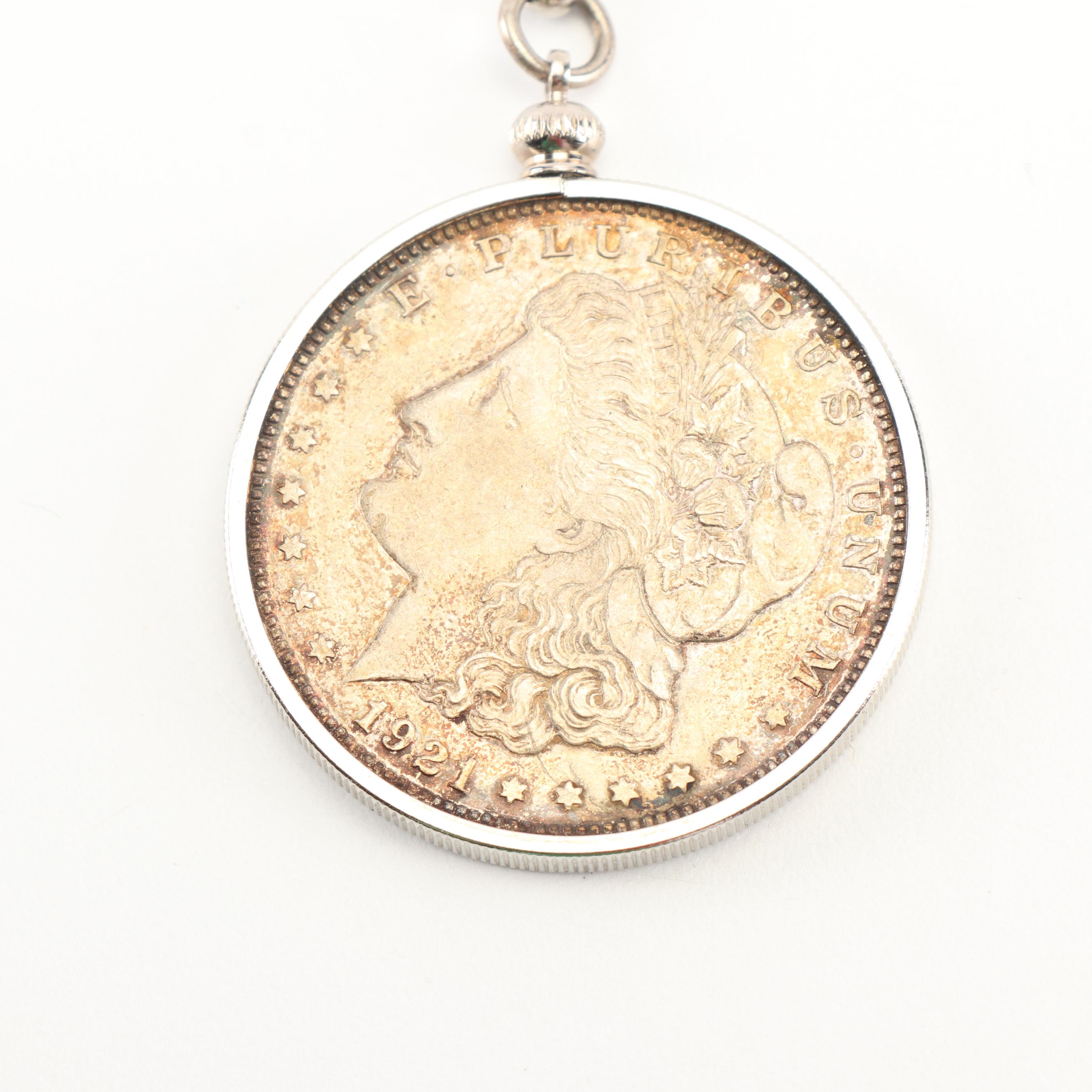 1921 Morgan Silver Dollar Key Chain