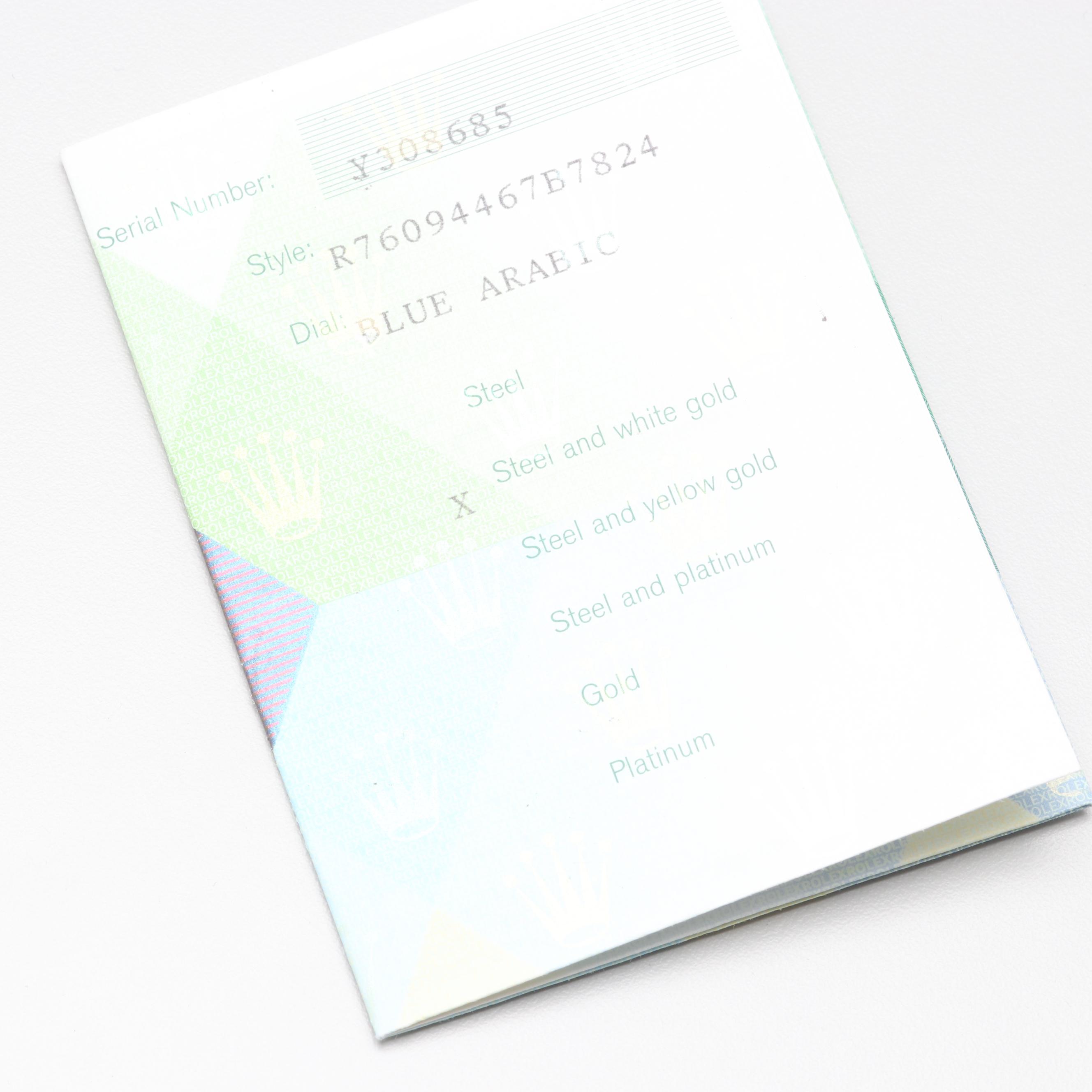 Rolex Oyster Perpetual Stainless Steel and 18K White Gold Watch, 2002